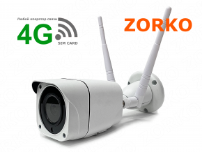 4G LTE Уличная камера ZORKO 4G Wi-Fi microSD